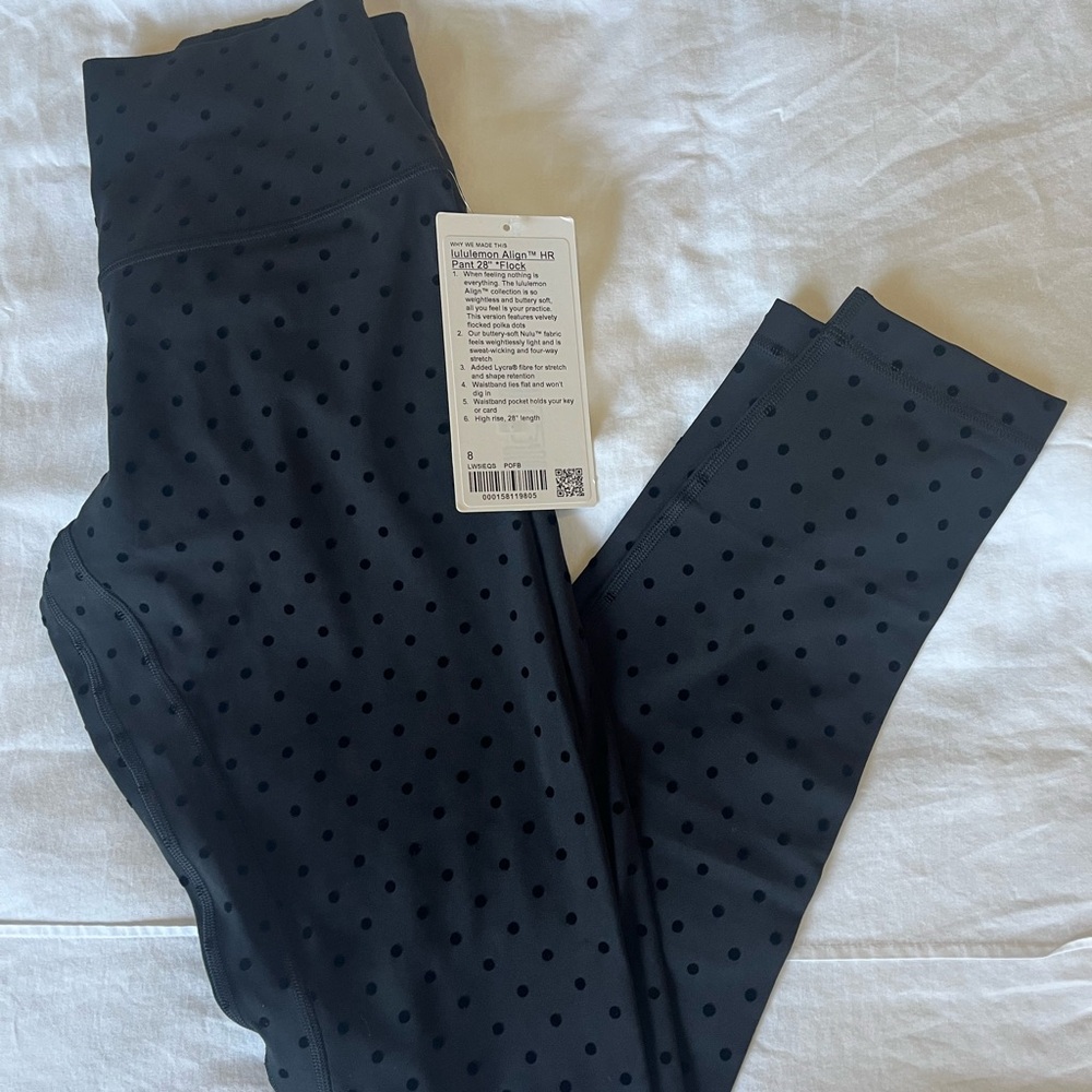 Lululemon Polka Flock Black